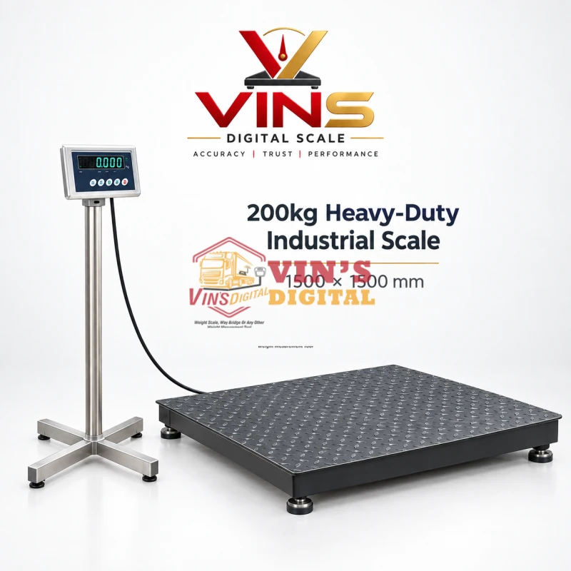 200kg Heavy-Duty Industrial Scale (1500x1500mm) Heavy-Duty Industrial Scale