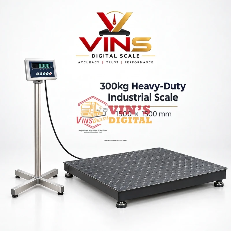 300kg Heavy-Duty Industrial Scale (1500x1500mm) Heavy-Duty Industrial Scale