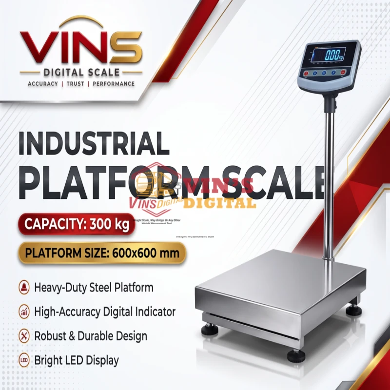 300kg Industrial Platform Scale (600x600mm) Platform Scale