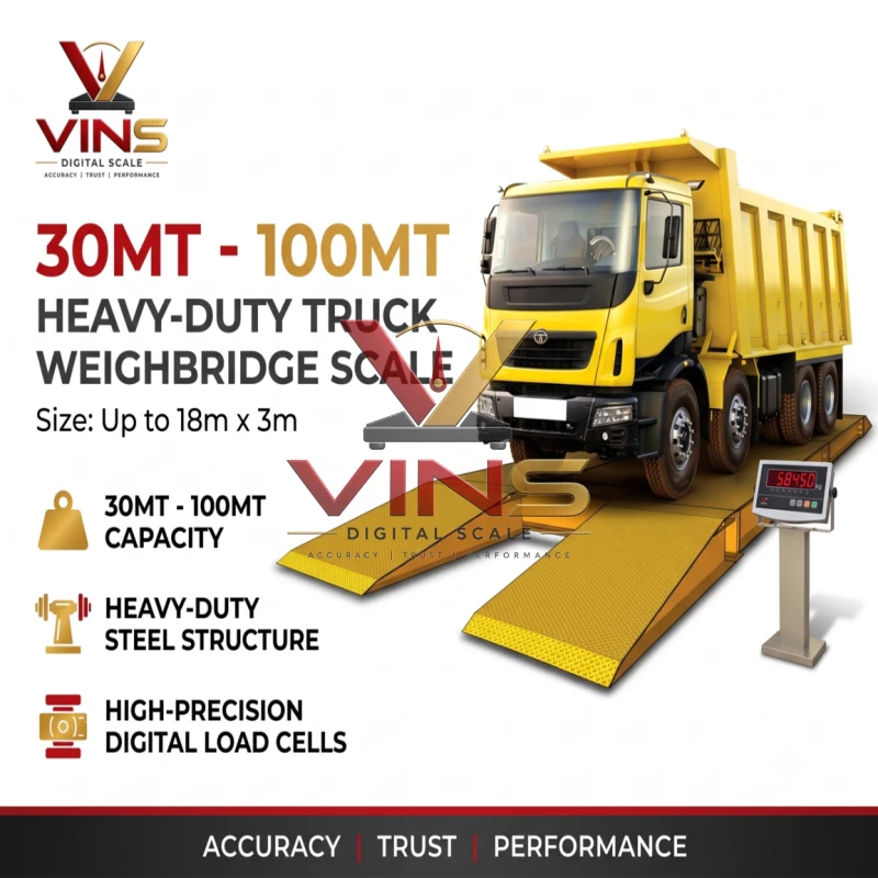 30MT - 100MT Heavy-Duty Truck Weighbridge Scale (Up to 18m x 3m) Weighbridge Scale