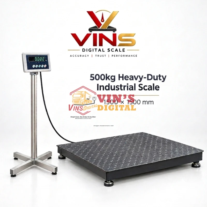 500kg Heavy-Duty Industrial Scale (1500x1500mm) Heavy-Duty Industrial Scale