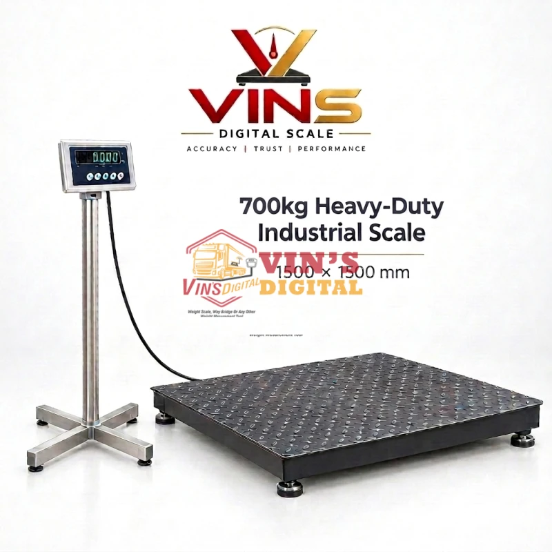 700kg Heavy-Duty Industrial Scale (1500x1500mm) Heavy-Duty Industrial Scale
