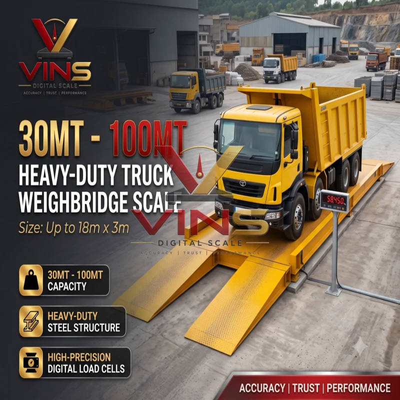 30MT - 100MT Heavy-Duty Truck Weighbridge Scale (Up to 18m x 3m) thumbnail 2