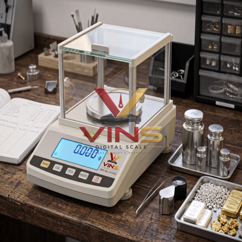 6kg Jewellery &amp; Analytical Scale (0.1mg to 10mg Accuracy) thumbnail 3