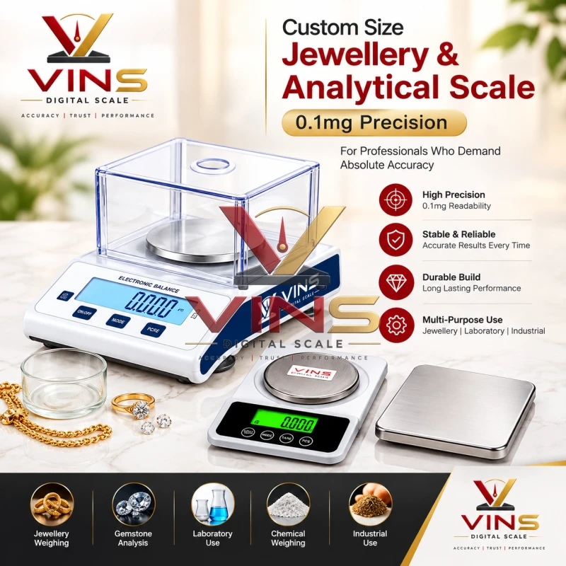 Custom Size Jewellery &amp; Analytical Scale (0.1mg Precision) thumbnail 2