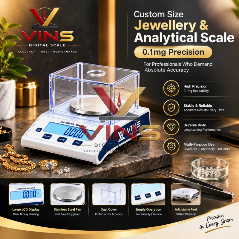 Custom Size Jewellery &amp; Analytical Scale (0.1mg Precision) thumbnail 3