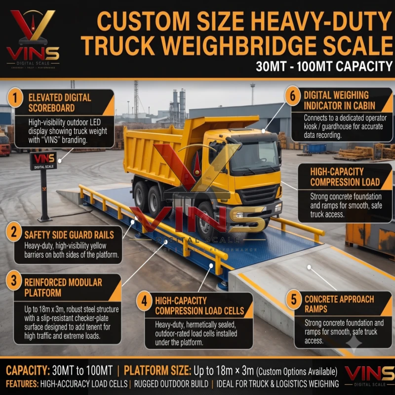 Custom Size Heavy-Duty Truck Weighbridge Scale (30MT - 100MT) thumbnail 3